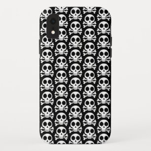 Case-Mate iPhone Case Crâne éffrayant sur un arrière - plan noir