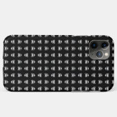Coques Case-Mate iPhone Crâne éffrayant sur un arrière - plan noir (Dos (Horizontal))