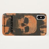 Coques Case-Mate iPhone Crâne en cuivre prévaut (Dos (Horizontal))