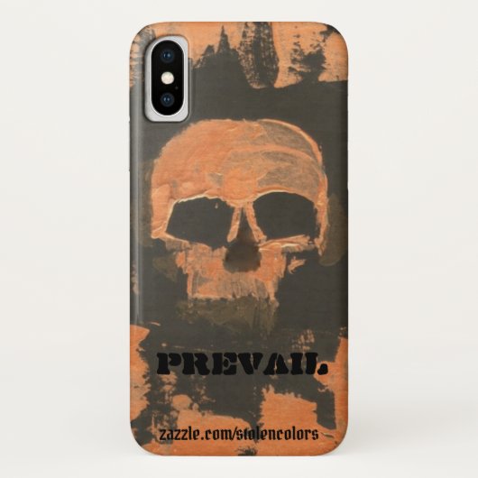 Coques Case-Mate iPhone Crâne en cuivre prévaut (Dos)
