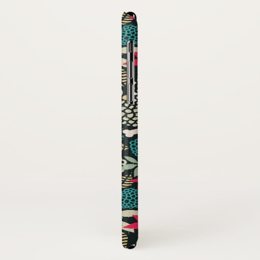 Coques Case-Mate iPhone Crâne en fleurs (Dos/Gauche)