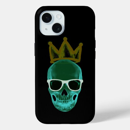 Coques Case-Mate iPhone Crâne et couronne en verre (Verso)