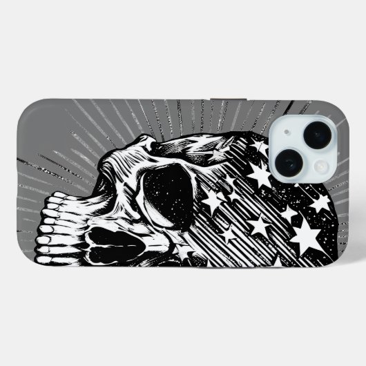 Coques Case-Mate iPhone Crâne et étoiles II (Verso (horizontal))