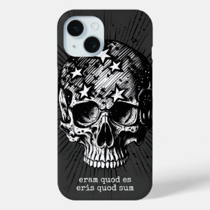Coque Pour iPhone 15 Crâne et étoiles III