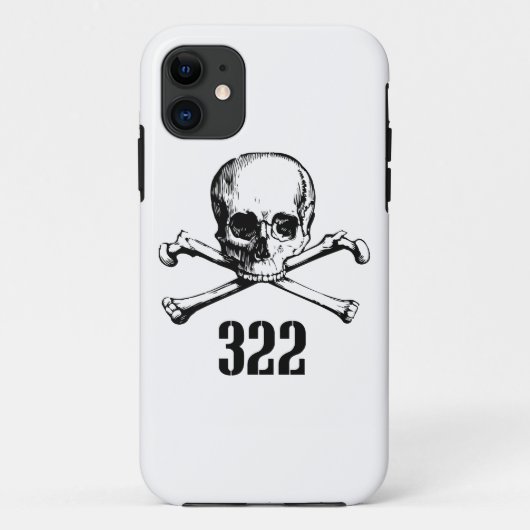 Coques Case-Mate iPhone Crâne et os 322 (Dos)