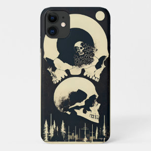 Case-Mate iPhone Case Crâne et os noirs