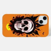 Coques Case-Mate iPhone Crâne gothique (Verso (horizontal))