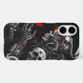 Coques Case-Mate iPhone Crâne gothique (Verso (horizontal))