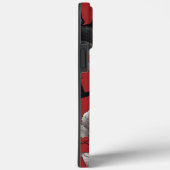 Coques Case-Mate iPhone Crâne gothique avec Rose noir (Verso / Droite)