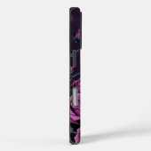 Coques Case-Mate iPhone Crâne gothique avec Roses violets (Verso / Droite)