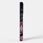 Coques Case-Mate iPhone Crâne gothique avec Roses violets (Verso / Droite)