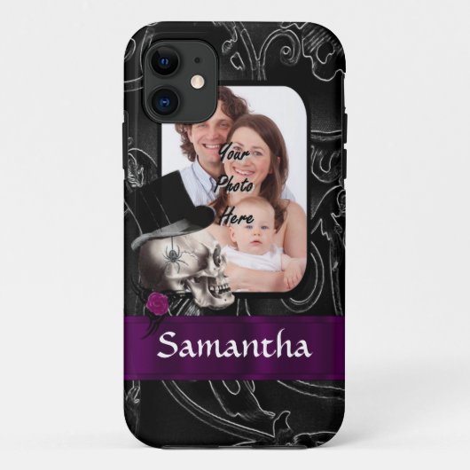 Coques Case-Mate iPhone Crâne gothique de tatouage (Dos)