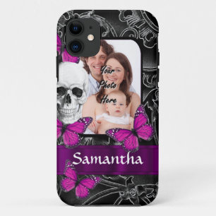 Etui iPhone Case-Mate Crâne gothique et papillons