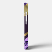 Coques Case-Mate iPhone Crâne gothique violet personnalisé (Verso / Gauche)