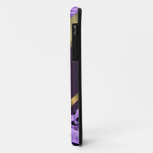Coques Case-Mate iPhone Crâne gothique violet personnalisé (Dos/Gauche)