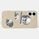 Coques Case-Mate iPhone Crâne humain médiéval illustré (Verso (horizontal))