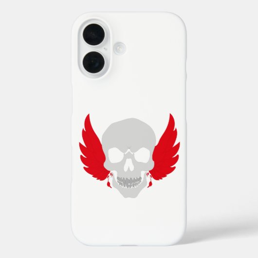 Coques Case-Mate iPhone crâne incroyable avec des ailes (Verso)