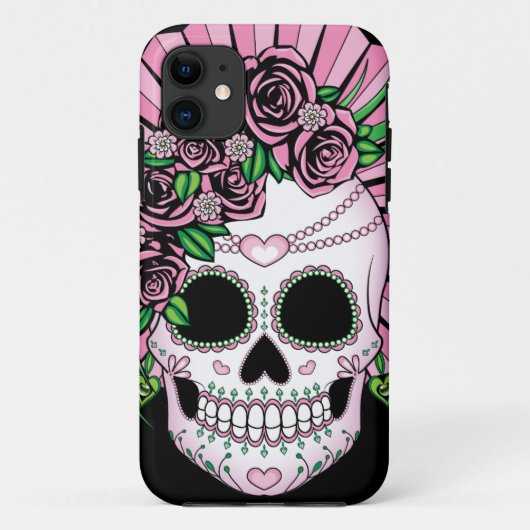 Coques Case-Mate iPhone Crâne Lady Sugar (Dos)