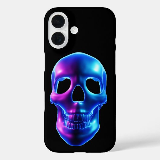 Coques Case-Mate iPhone Crâne Néon (Verso)