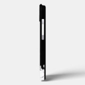 Coques Case-Mate iPhone Crâne noir et blanc (Verso / Gauche)