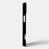 Coques Case-Mate iPhone Crâne noir et blanc (Verso / Droite)