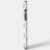Coques Case-Mate iPhone Crâne - noir et blanc (Verso / Gauche)