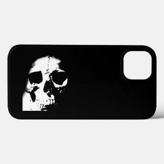 Etui iPhone 13 Crâne noir et blanc