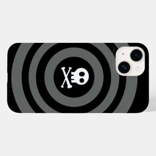 Coques Case-Mate iPhone ~ Crâne + os croisés ~ (Verso (horizontal))