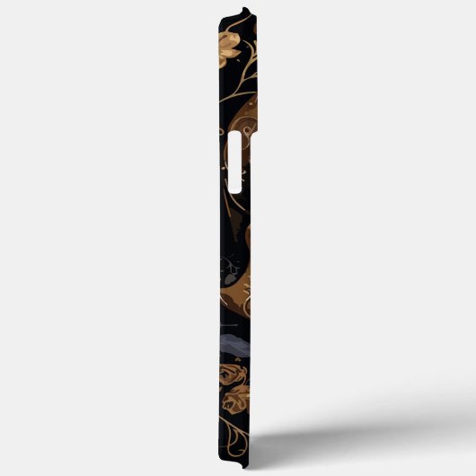 Coques Case-Mate iPhone Crâne Rose d'or (Verso / Droite)