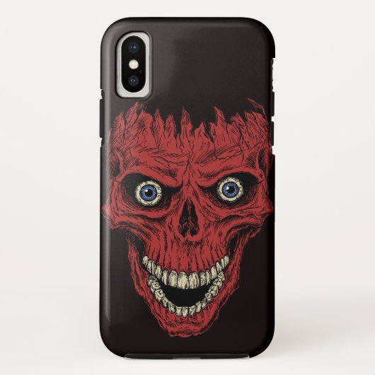 Coques Case-Mate iPhone Crâne rouge (Dos)