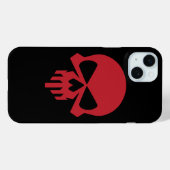Coques Case-Mate iPhone Crâne rouge (Verso (horizontal))