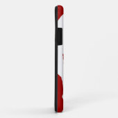 Coques Case-Mate iPhone Crâne - Rouge & Blanc métal Imaginaire Art (Dos/Droite)