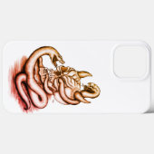 Coques Case-Mate iPhone Crâne - Tête diabolique avec serpent (Verso (horizontal))