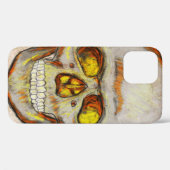 Coques Case-Mate iPhone Crâne tiré à la main (Verso (horizontal))