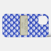 Coques Case-Mate iPhone Crânes blancs de dessin sur effet de texte à trait (Verso (horizontal))