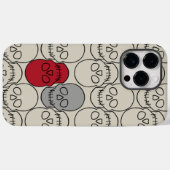 Coques Case-Mate iPhone Crânes - Bone White et Bat Black (Verso (horizontal))