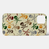 Coques Case-Mate iPhone Crânes de pirate avec les épées croisées (Verso (horizontal))