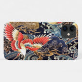 Coques Case-Mate iPhone CRANES DE VOL, VAGUES, FLEURS DE PRINTEMPS Japonai (Dos (Horizontal))