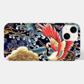 Coques Case-Mate iPhone CRANES DE VOL, VAGUES, FLEURS DE PRINTEMPS Japonai (Verso (horizontal))