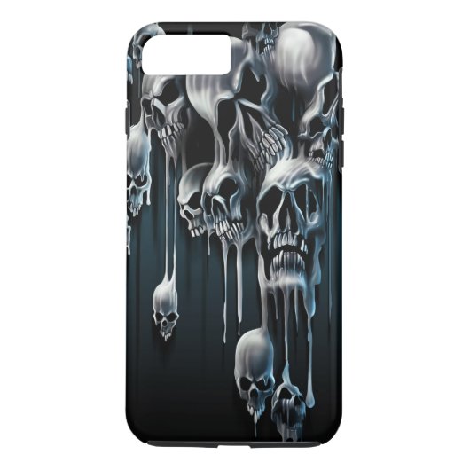 Coques Case-Mate iPhone Crânes dégoulinants (Dos)
