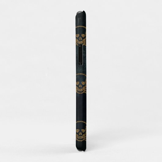 Coques Case-Mate iPhone Crânes d'or (Dos/Droite)