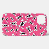 Coques Case-Mate iPhone Crânes et arcs roses amusants (Verso (horizontal))