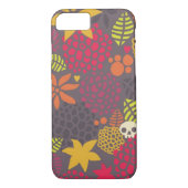 Coques Case-Mate iPhone Crânes et fleurs (Dos)