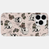 Coques Case-Mate iPhone Crânes et Roses roses (Verso (horizontal))