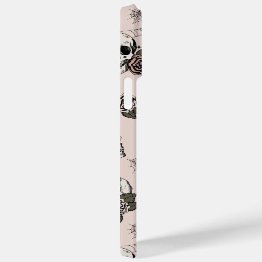 Coques Case-Mate iPhone Crânes et Roses roses (Verso / Droite)