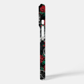 Coques Case-Mate iPhone Crânes et roses rouges | Grunge gothique moderne (Verso / Gauche)