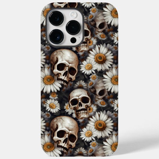 Coques Case-Mate iPhone Crânes Gothique Daisy Motif (Verso)