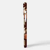 Coques Case-Mate iPhone Cranes japanese, Tan, Rust & Chocolate Brown (Verso / Gauche)