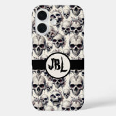 Coques Case-Mate iPhone Crânes monochromes (Verso)