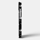 Coques Case-Mate iPhone Crânes noirs tombés (Verso / Gauche)